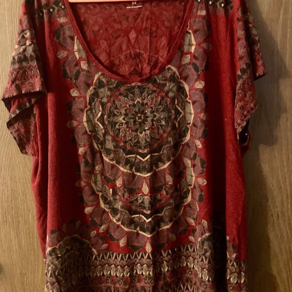 Lucky Brand Carpet T Shirt  3x